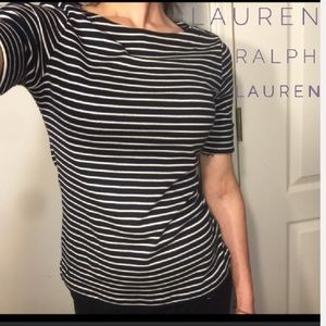 🆕Lauren Ralph Lauren Striped Quarter Sleeve